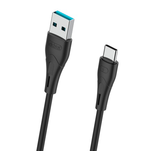 CELEBRAT CELEBRAT καλώδιο USB-C σε USB CB-18T, 3A, 480Mbps, 1m, μαύρο