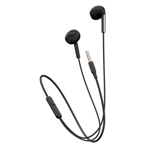 CELEBRAT CELEBRAT earphones με μικρόφωνο G28, 3.5mm σύνδεση, Φ10mm, 1.2m, μαύρα