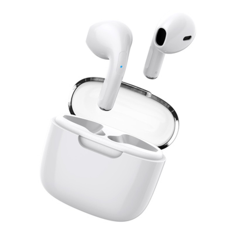 CELEBRAT CELEBRAT earphones με θήκη φόρτισης W52, True Wireless, Φ13mm, λευκά