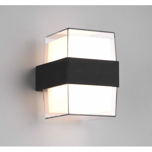 Powertech POWERTECH LED φωτιστικό τοίχου HLL-0159, 14W, 4000K, 1190lm, IP65, μαύρο