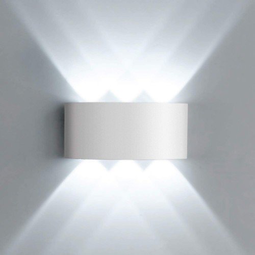 Powertech POWERTECH LED φωτιστικό τοίχου HLL-0160, 6W, 4000K, 510lm, IP65, λευκό