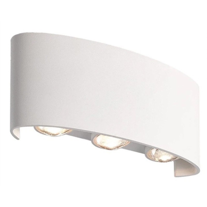 Powertech POWERTECH LED φωτιστικό τοίχου HLL-0160, 6W, 4000K, 510lm, IP65, λευκό