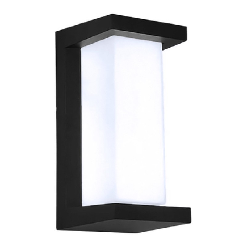 Powertech POWERTECH LED φωτιστικό τοίχου HLL-0166, 12W, 4000K, 960lm, IP65, μεταλλικό, μαύρο