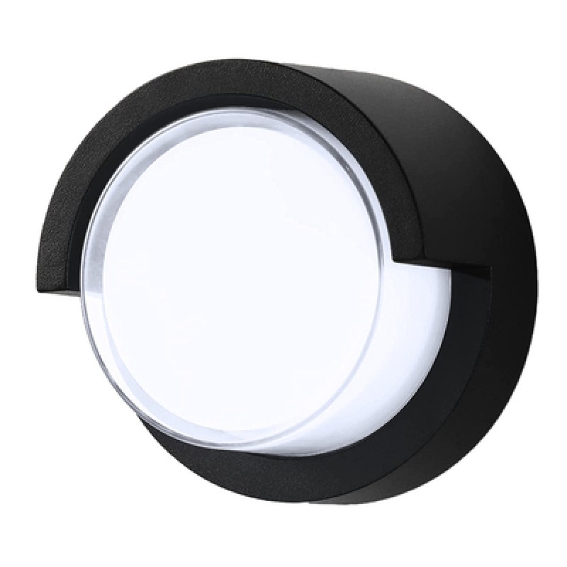 Powertech POWERTECH LED φωτιστικό τοίχου HLL-0167, 12W, 4000K, 960lm, IP65, μεταλλικό, μαύρο