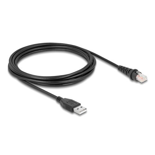 DELOCK DELOCK καλώδιο USB σε RJ50 90612 για barcode scanner, 3m, μαύρο