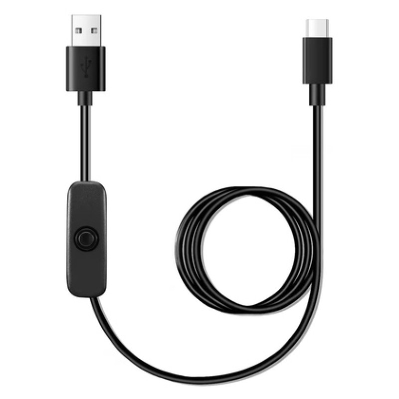 Powertech POWERTECH καλώδιο USB-C σε USB CAB-UC085 με διακόπτη, 2A, 2m, μαύρο