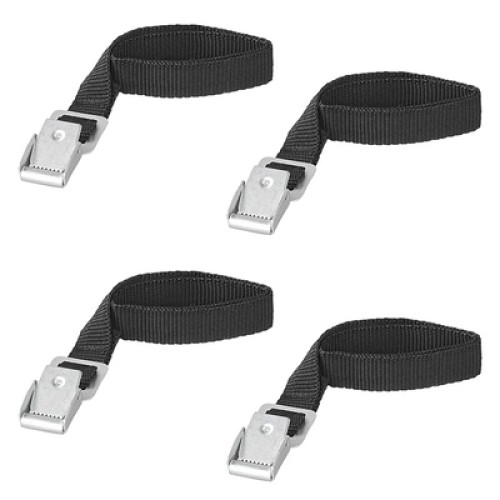 PROPLUS PROPLUS ιμάντες πρόσδεσης 321285 με μεταλλική αγκράφα, 40cm, μαύρο, 4τμχ