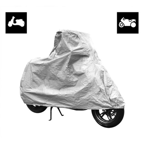 PROPLUS PROPLUS κουκούλα μηχανής 610250 με θήκη, XL 246x104x127cm, ασημί