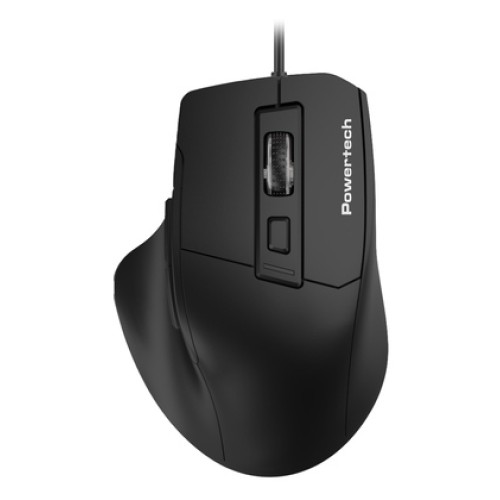 Powertech POWERTECH ενσύρματο ποντίκι PT-1273, οπτικό, 3600DPI, μαύρο