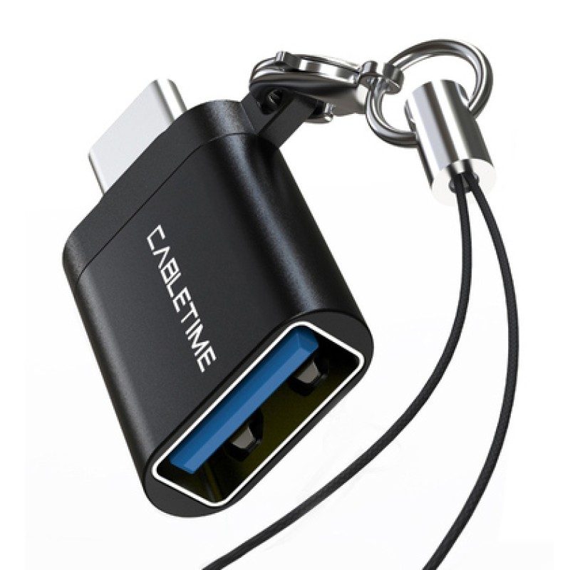 CABLETIME CABLETIME αντάπτορας USB-C σε USB CT-CMAF, 5Gbps, 10.5W, μαύρος