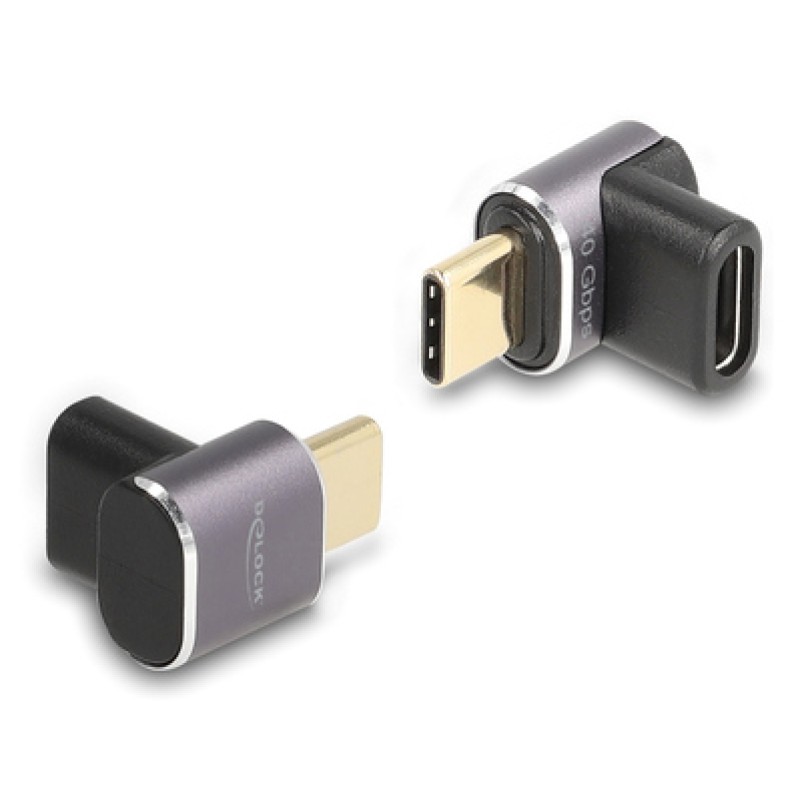DELOCK DELOCK αντάπτορας USB-C 60059, αρσενικό σε θηλυκό, 100W, 40Gbps, γκρι