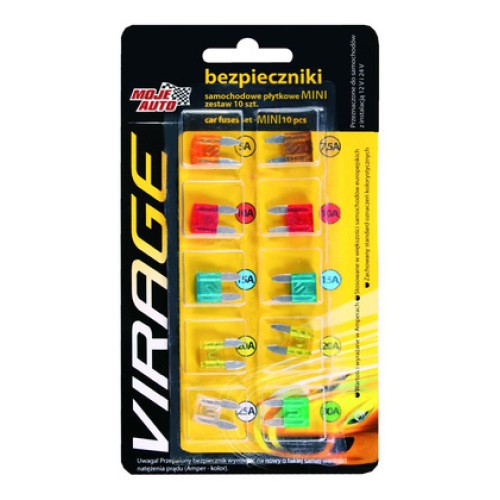 MOJE AUTO MOJE AUTO σετ μαχαιρωτών ασφαλειών αυτοκινήτου 94-016, 10τμχ