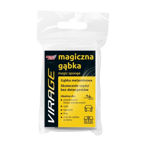 MOJE AUTO Σφουγγάρι καθαρισμού 97-026, μελαμίνης, 7x2x12cm, λευκό