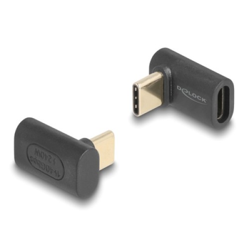 DELOCK DELOCK αντάπτορας USB-C 60246, αρσενικό σε θηλυκό, 240W, 40Gbps, μαύρος