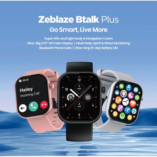 ZEBLAZE ZEBLAZE smartwatch Btalk Plus, heart rate, 2.03