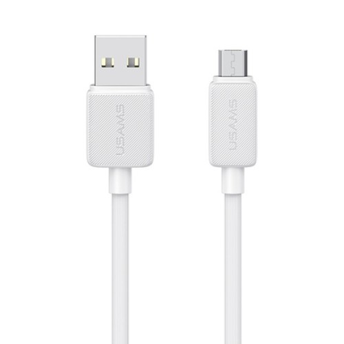 USAMS USAMS καλώδιο micro USB σε USB US-SJ690, 2A, 480Mbps, 1m, λευκό