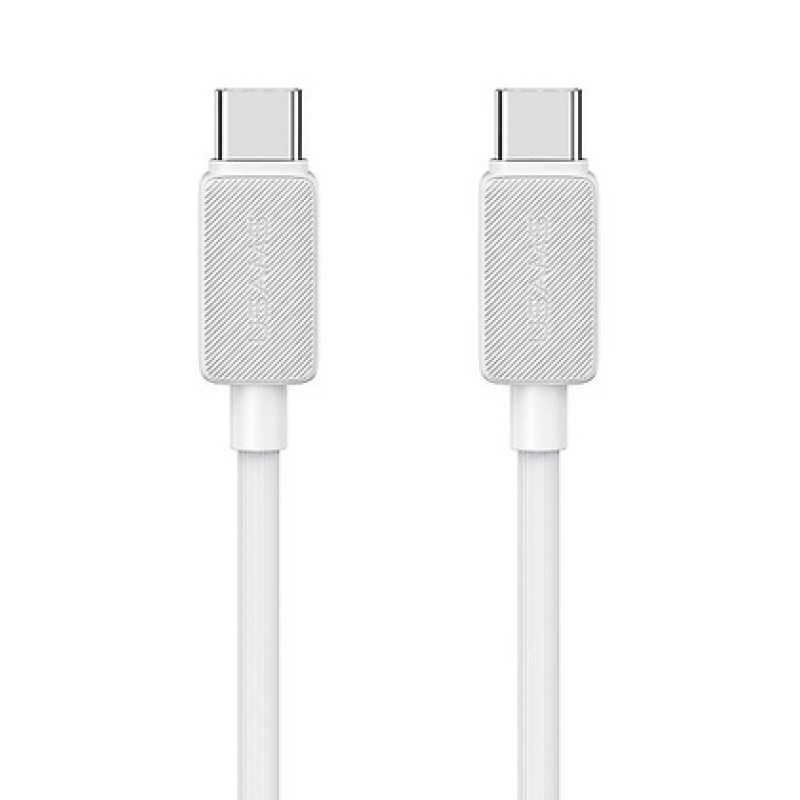 USAMS USAMS καλώδιο USB-C σε USB-C US-SJ691, 60W, 480Mbps, 1m, λευκό
