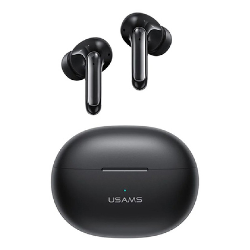 USAMS USAMS earphones με θήκη φόρτισης US-XD19, TWS, ENC, Φ13mm, μαύρα