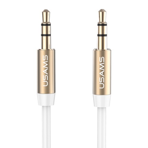 USAMS USAMS καλώδιο ήχου 3.5mm YP-01, AUX, 1m, λευκό