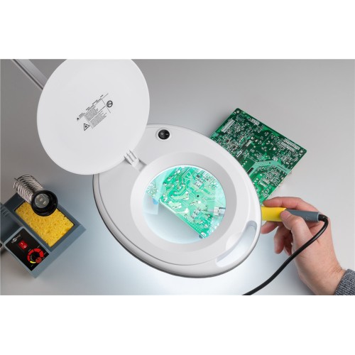 GOOBAY GOOBAY μεγεθυντικός φακός 60361 με σφιγκτήρα, LED, 3 διόπτρες, λευκός