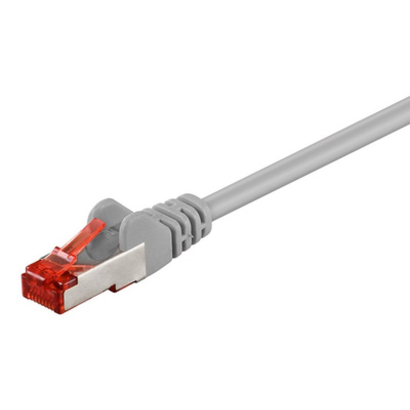 GOOBAY GOOBAY καλώδιο δικτύου 93371, CAT 6 S/FTP (PiMF), CCA, 0.25m, γκρι