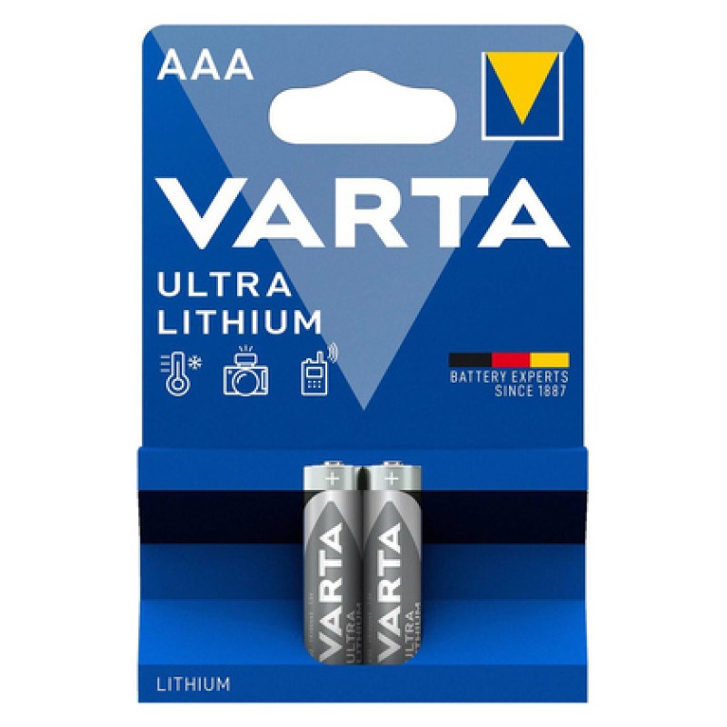 Varta VARTA μπαταρίες λιθίου Ultra, AAA, 1.5V, 2τμχ