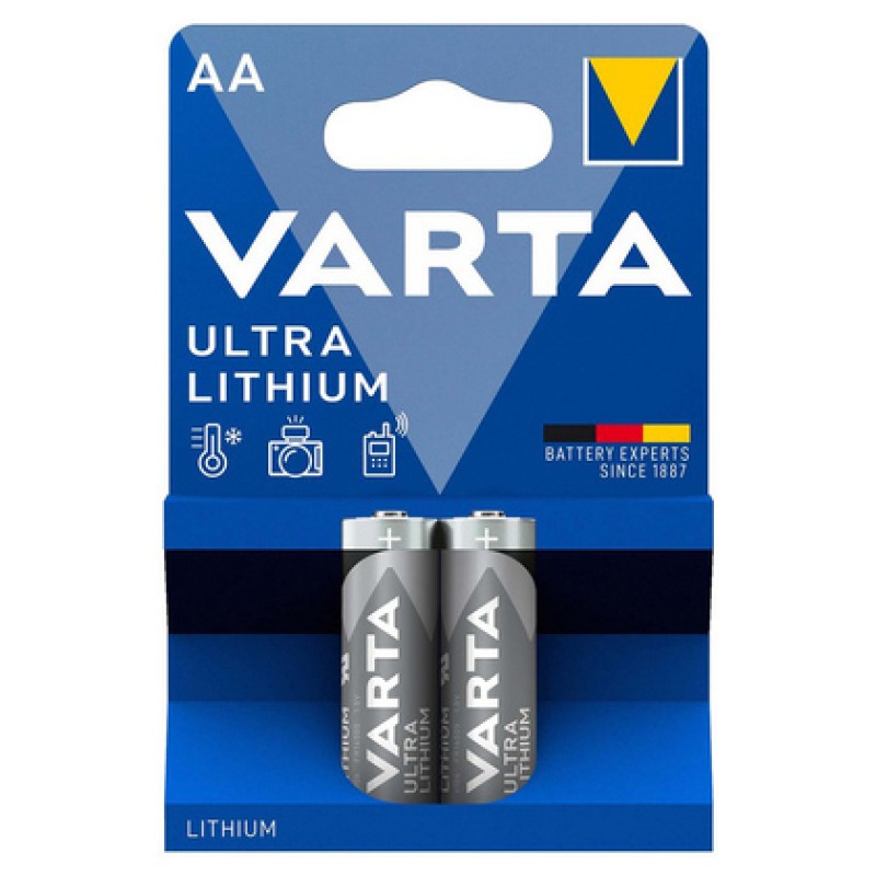 Varta VARTA μπαταρίες λιθίου Ultra, AA, 1.5V, 2τμχ