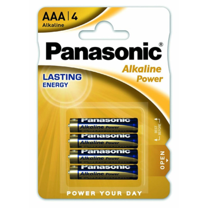 Panasonic PANASONIC αλκαλικές μπαταρίες Alkaline Power, AAA/LR03, 1.5V, 4τμχ