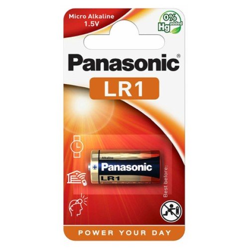 Panasonic PANASONIC αλκαλική μπαταρία, Lady/LR1, 1.5V, 1τμχ