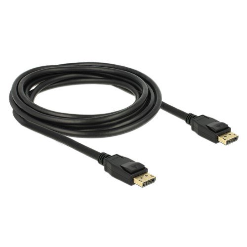 DELOCK DELOCK καλώδιο DisplayPort 1.2 83807, 4K/60Hz, 21.6 Gbps, 3m, μαύρο