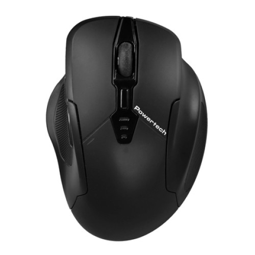 Powertech POWERTECH ασύρματο ποντίκι PT-1288, USB δέκτης, έως 1600DPI, 400mAh, μαύρο