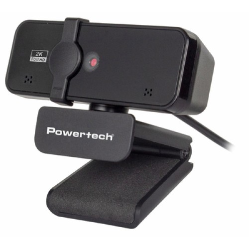 Powertech POWERTECH web camera PT-1291, 5MP, 2K Quad HD, αυτόματη εστίαση, 1.5m, μαύρη
