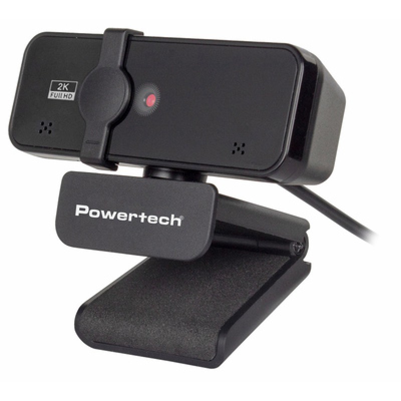 Powertech POWERTECH web camera PT-1291, 5MP, 2K Quad HD, αυτόματη εστίαση, 1.5m, μαύρη