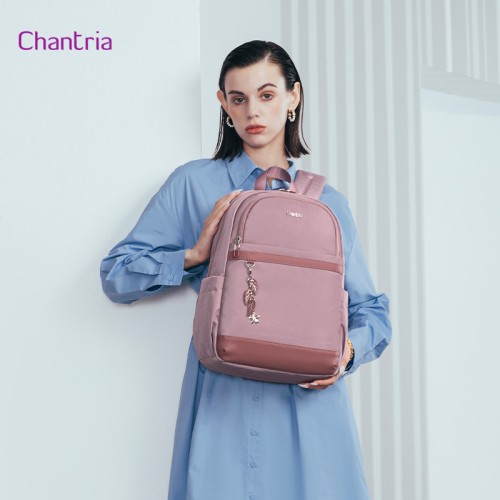 CHANTRIA CHANTRIA γυναικεία τσάντα πλάτης CB00648 με θήκη laptop 14.3L