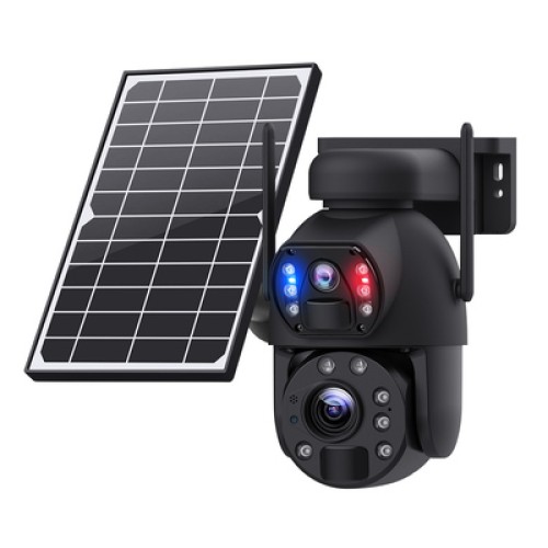 Sectec SECTEC smart ηλιακή κάμερα ST-5986M, 3MP dual lens, 20x zoom, 4G, SD, PTZ