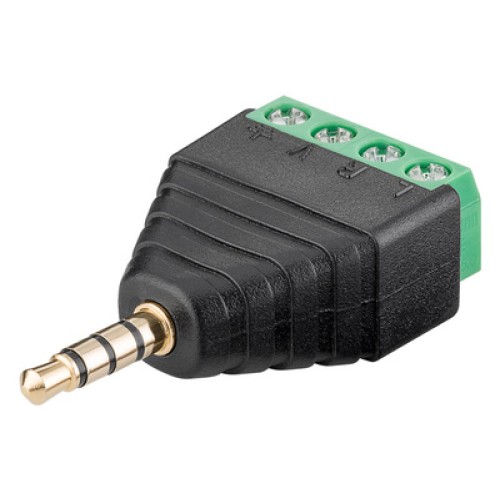 GOOBAY GOOBAY βύσμα 3.5mm σε Terminal Block 4-pin 59198