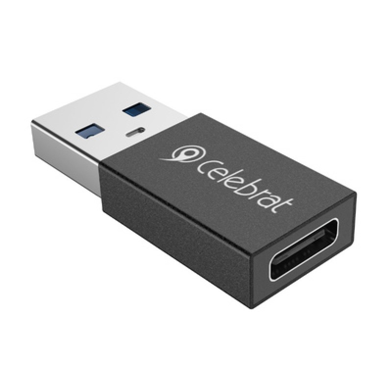 CELEBRAT CELEBRAT αντάπτορας USB 3.0 σε USB-C CA-01, 3A, 5Gbps, μαύρος