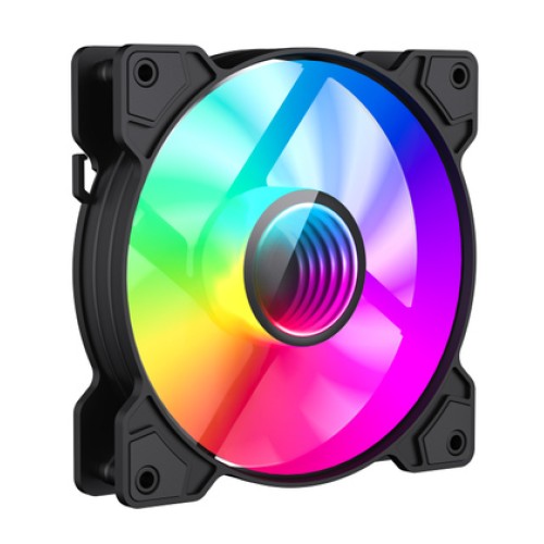 Powertech POWERTECH ανεμιστήρας για PC SP-PT-1309-2, slave, ARGB LED, 120mm, 1200RPM