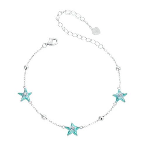 BAMOER BAMOER βραχιόλι SCB276, σχήμα κοχύλι, ασήμι 925, ασημί/βεραμάν