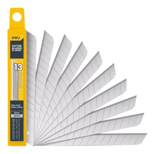 DELI DELI ανταλλακτικές λεπίδες DL-DP092 για κοπίδι, 9mm, 10τμχ