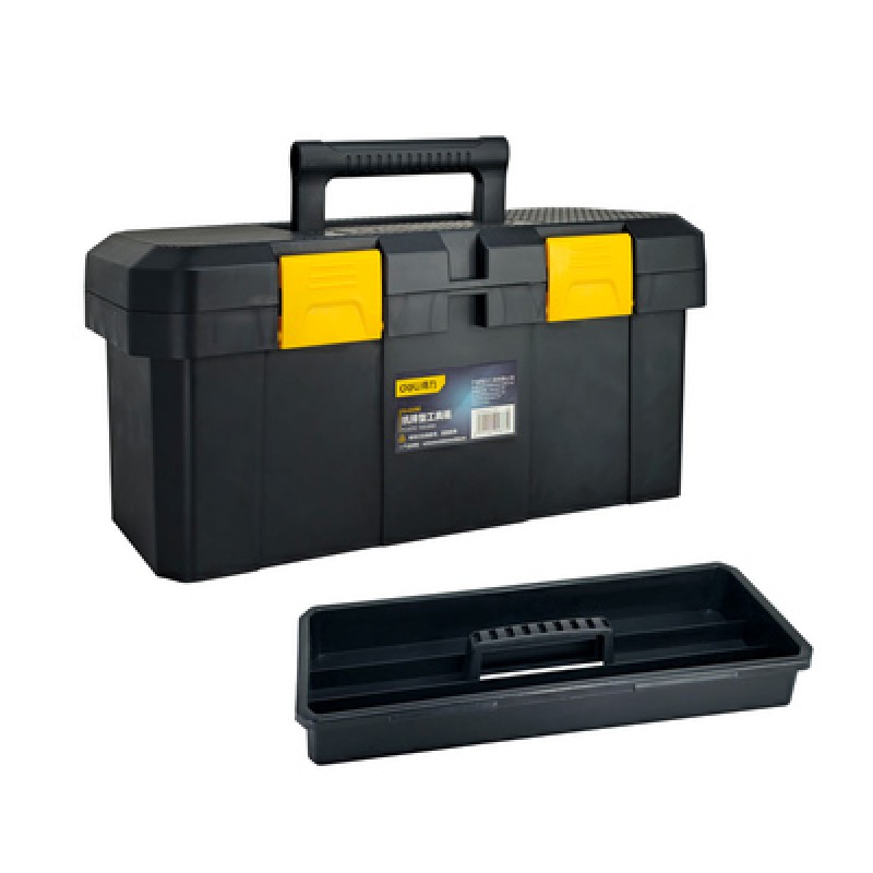 DELI DELI εργαλειοθήκη DL432918, πλαστική, 42.5x23x19.5cm, μαύρη