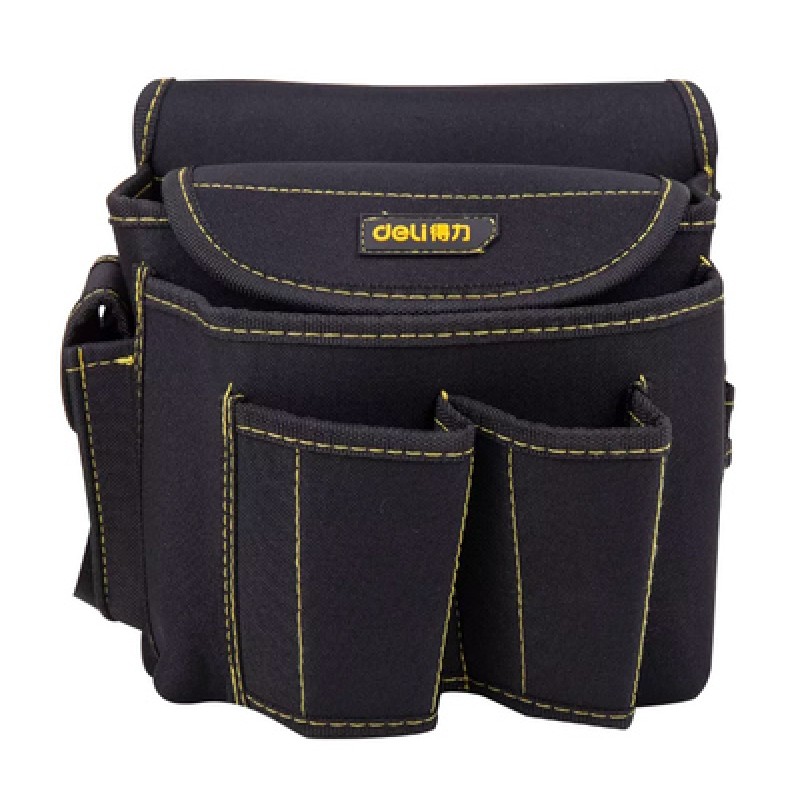 DELI DELI εργαλειοθήκη μέσης DL-P4, υφασμάτινη, 22x14x20cm, μαύρη