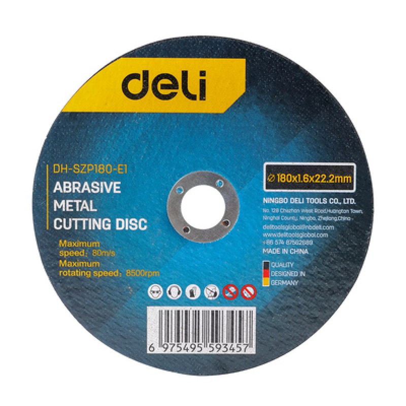 DELI DELI δίσκος κοπής μετάλλου DH-SZP180-E1, 180mm, 8500rpm