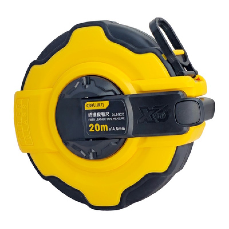 DELI DELI μέτρο DL9920 με μηχανισμό αναδίπλωσης, fibreglass ταινία, 14.5mm x 20m