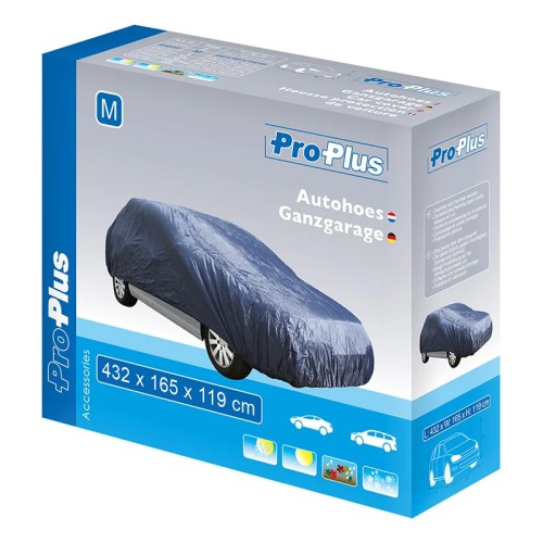 PROPLUS PROPLUS κουκούλα αυτοκινήτου 610117 με θήκη, M 432x165x119cm, μπλε