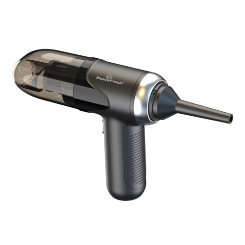Powertech POWERTECH 2 σε 1 σκουπάκι χειρός & air duster PT-1315, 60W, 4000mAh, μαύρο