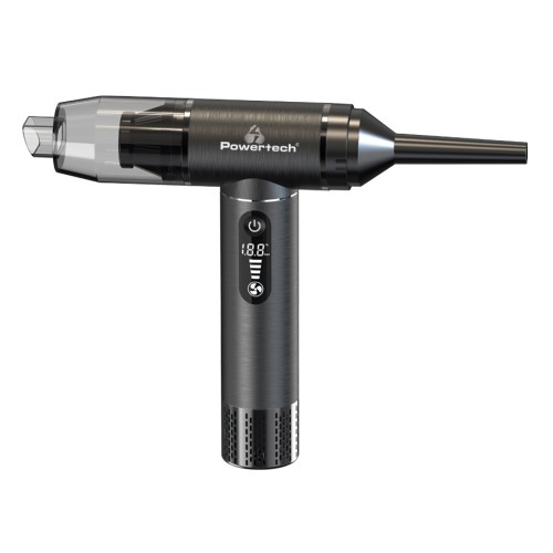 Powertech POWERTECH 2 σε 1 σκουπάκι χειρός & air duster PT-1317, 75W, 5000mAh, μαύρο