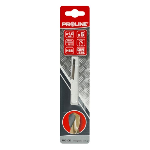PROLINE PROLINE σετ τρυπάνια για σίδηρο HSS 79010K, 1mm, DIN 338, 5τμχ
