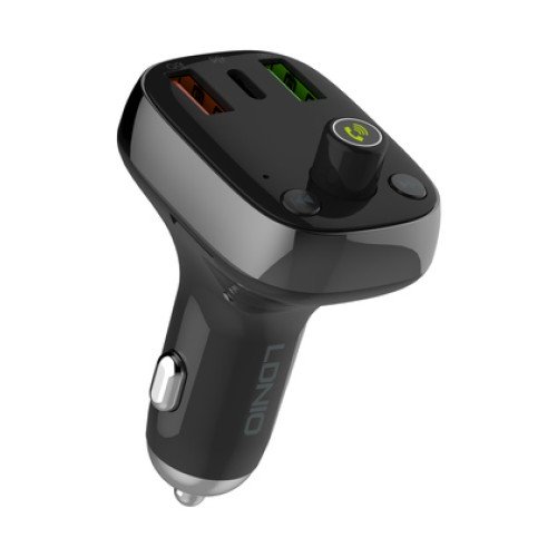LDNIO LDNIO FM Transmitter & φορτιστής C704Q, 2x USB/1x USB-C, 36W, Bluetooth, μαύρο