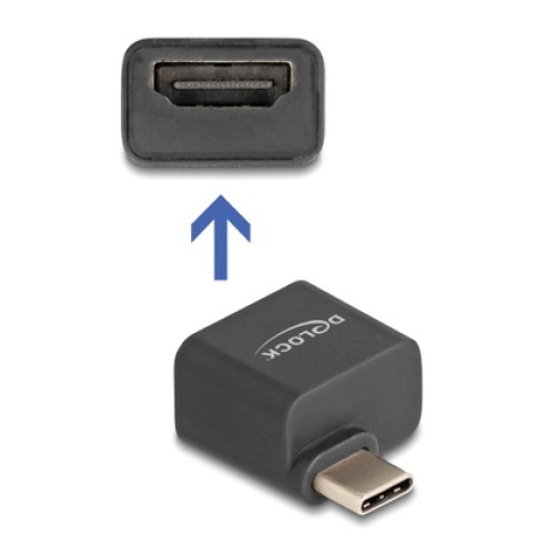 DELOCK DELOCK αντάπτορας USB-C σε HDMI 64256, 4K/30Hz, μαύρος
